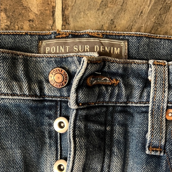 Women's Blue Cropped Jeans - Picture 2 of 4